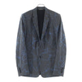 Dior Homme Flower Embroidery Tailored Jacket Gray