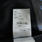 Dior Homme Flower Embroidery Tailored Jacket Gray — view 8
