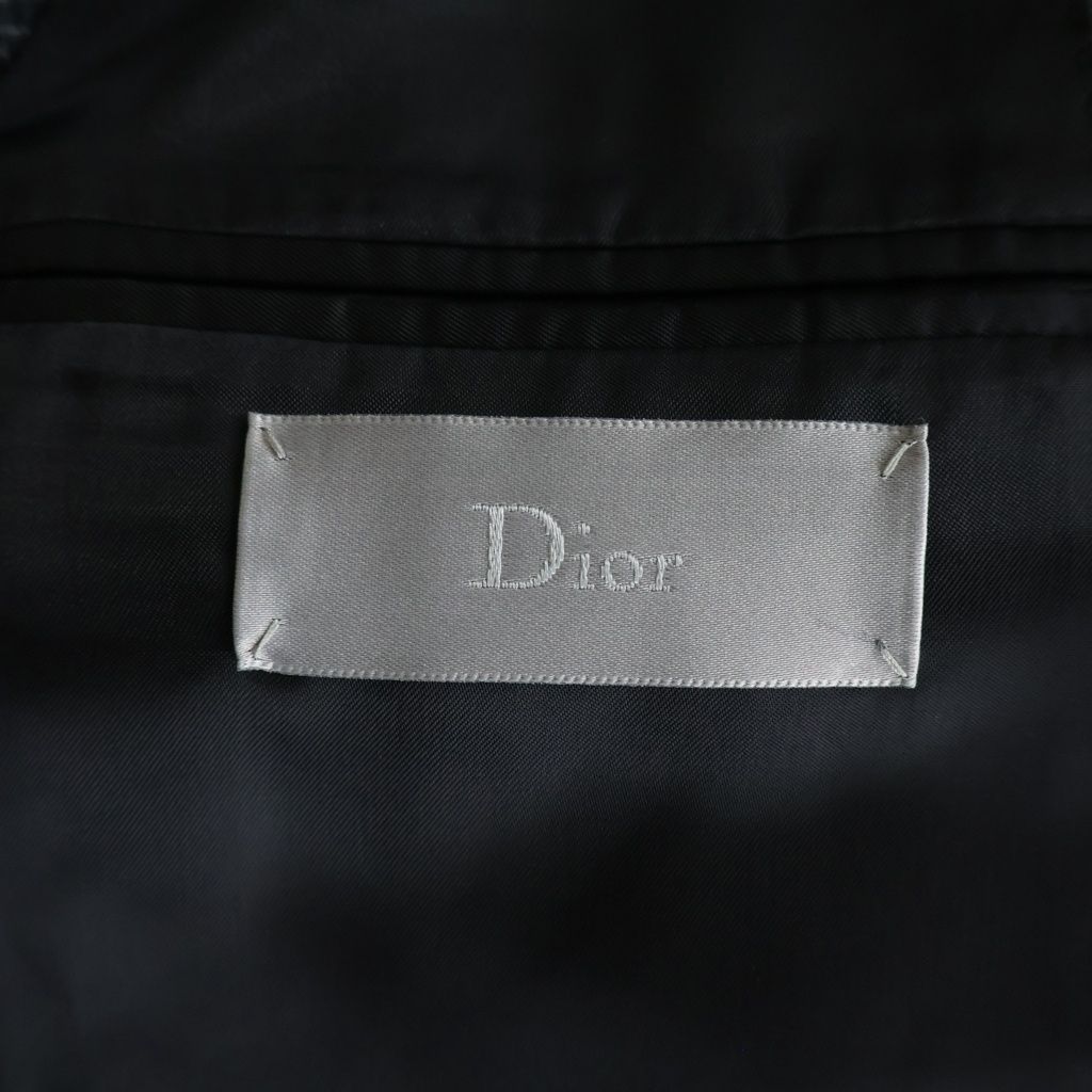 Dior Homme Flower Embroidery Tailored Jacket Gray — view 7