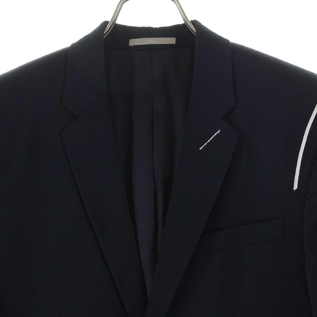 Dior Homme Shoulder Docking Tailored Jacket Black — view 3