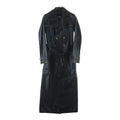 Chanel Coco Button Calf Leather Double Chain Star Coat Long Gold Decoration