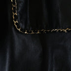 Chanel Coco Button Calf Leather Double Chain Star Coat Long Gold Decoration — view 4