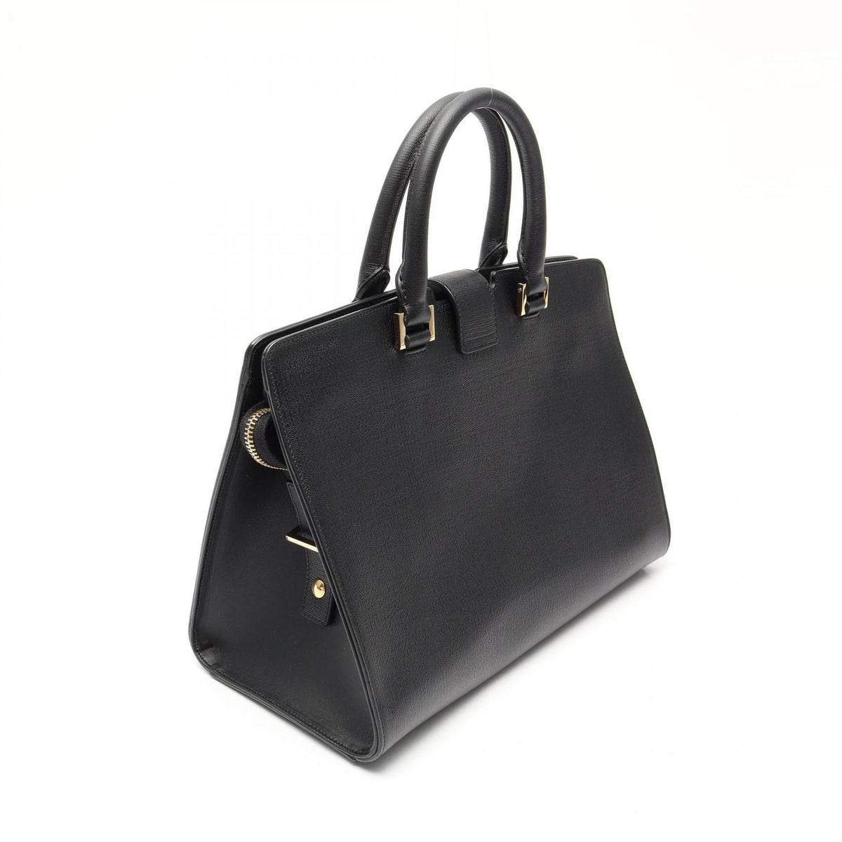 Saint Laurent Handbag Cabas Chic Black Leather — view 2