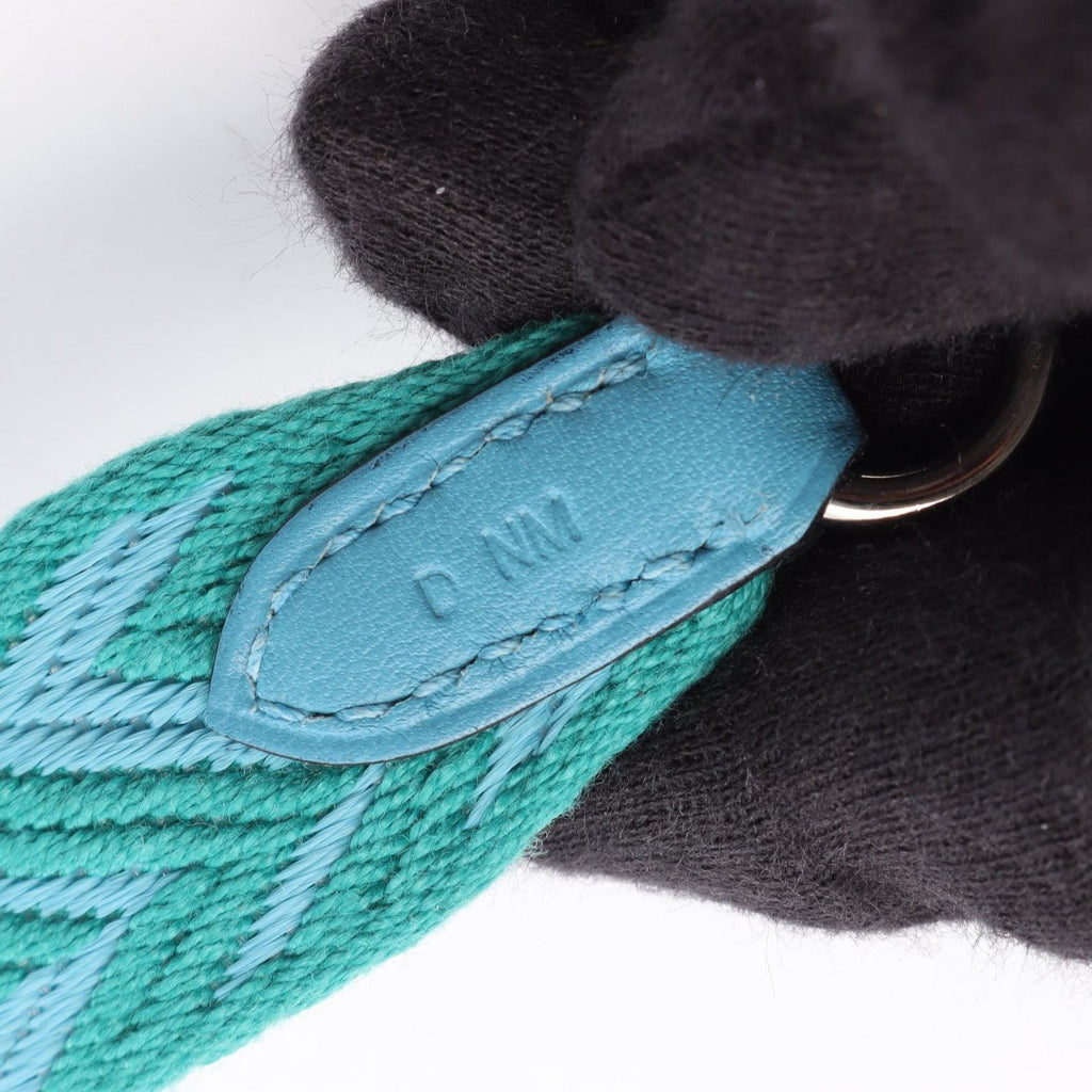 Hermes Shoulder Strap Bandouliere Sangles Zigzag Vert Veron Blue Nole — view 5