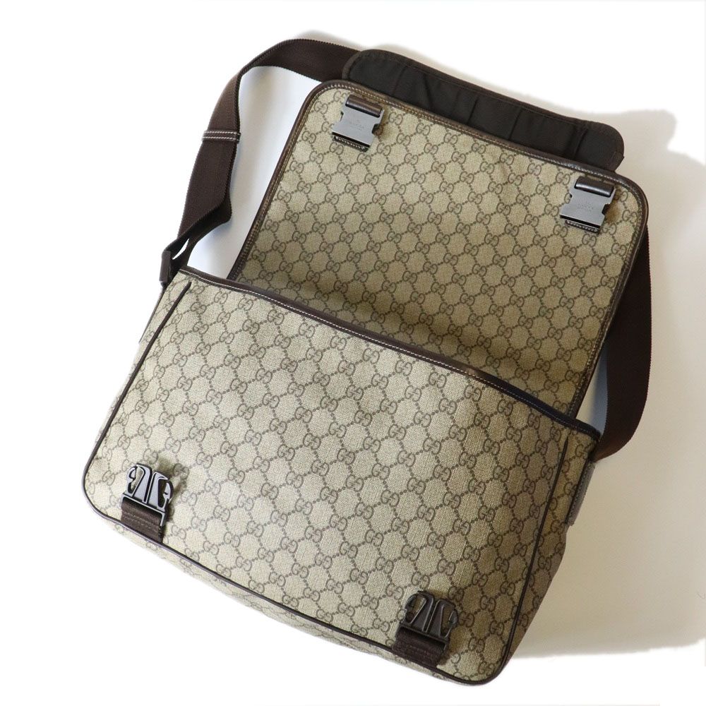 Gucci Shoulder Bag Interlocking GG Supreme Beige — view 8