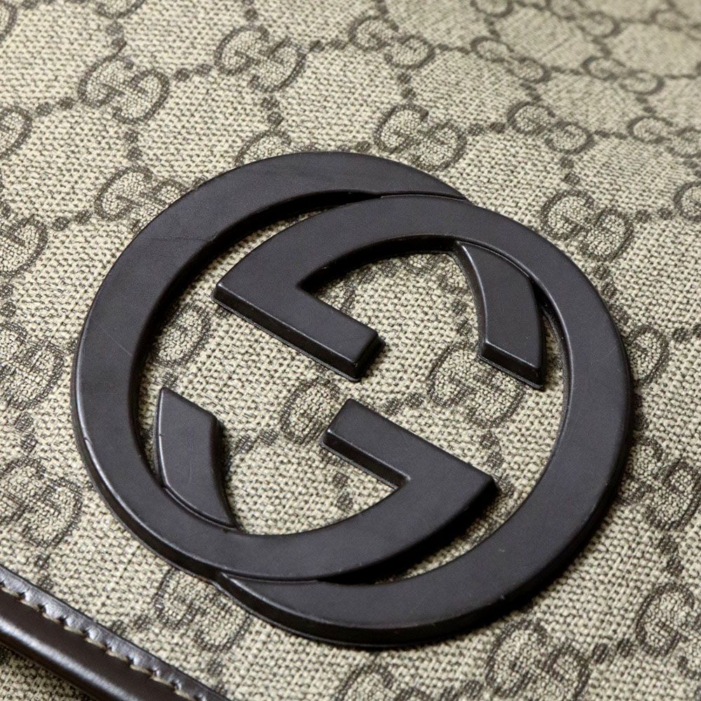 Gucci Shoulder Bag Interlocking GG Supreme Beige — view 6