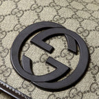 Gucci Shoulder Bag Interlocking GG Supreme Beige — view 6