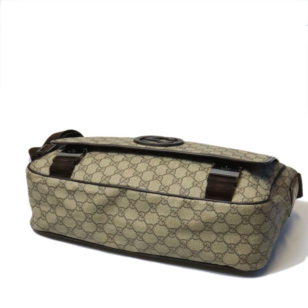Gucci Shoulder Bag Interlocking GG Supreme Beige — view 5