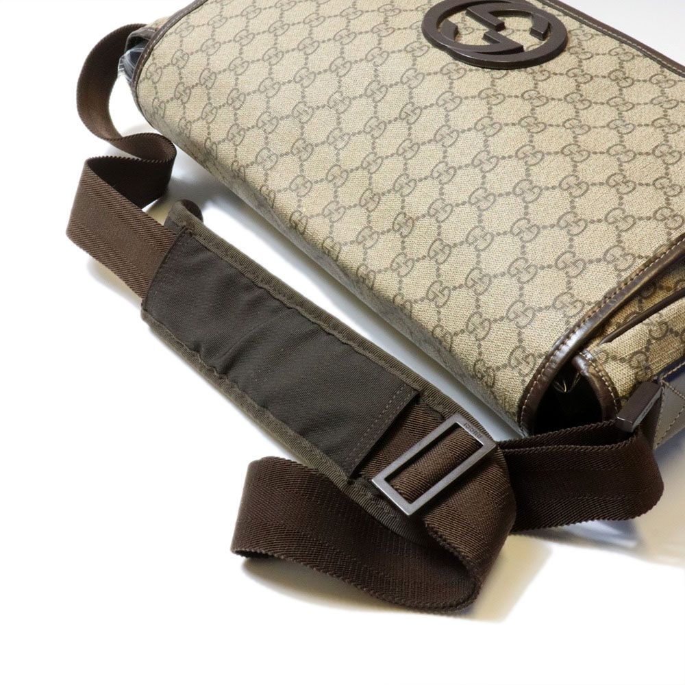 Gucci Shoulder Bag Interlocking GG Supreme Beige — view 4