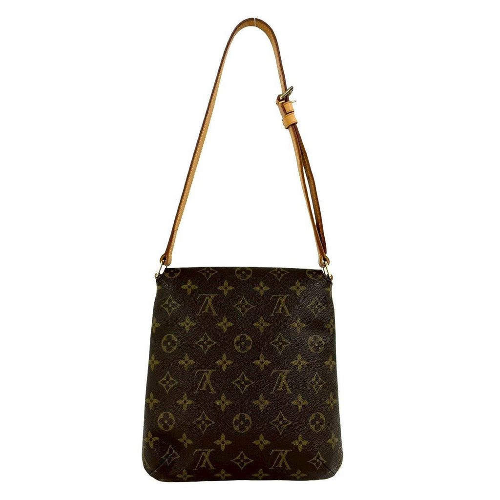 Louis Vuitton Musette Salsa Monogram Leather Logo Pattern Shoulder Bag Brown — view 3