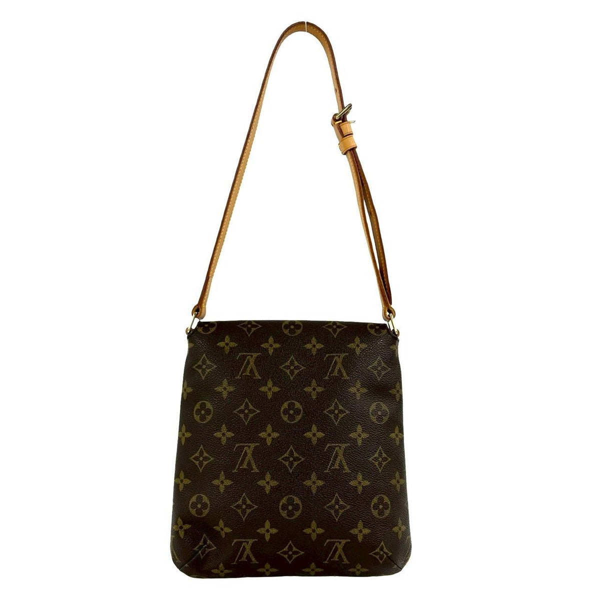 Louis Vuitton Musette Salsa Monogram Leather Logo Pattern Shoulder Bag Brown — view 3