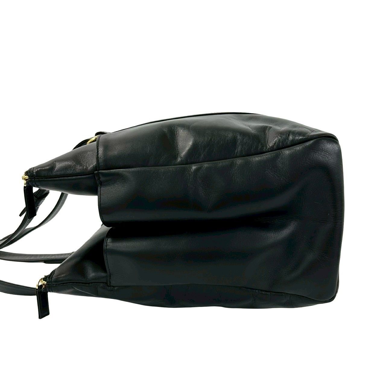 Saint Laurent Box Log Leather Tote Shoulder Bag Black — view 5