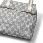 Gucci 002 GG Canvas Tote Bag Leather Gray — view 7