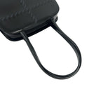 Saint Laurent Logo Stitch Leather Shoulder Bag Black — view 4