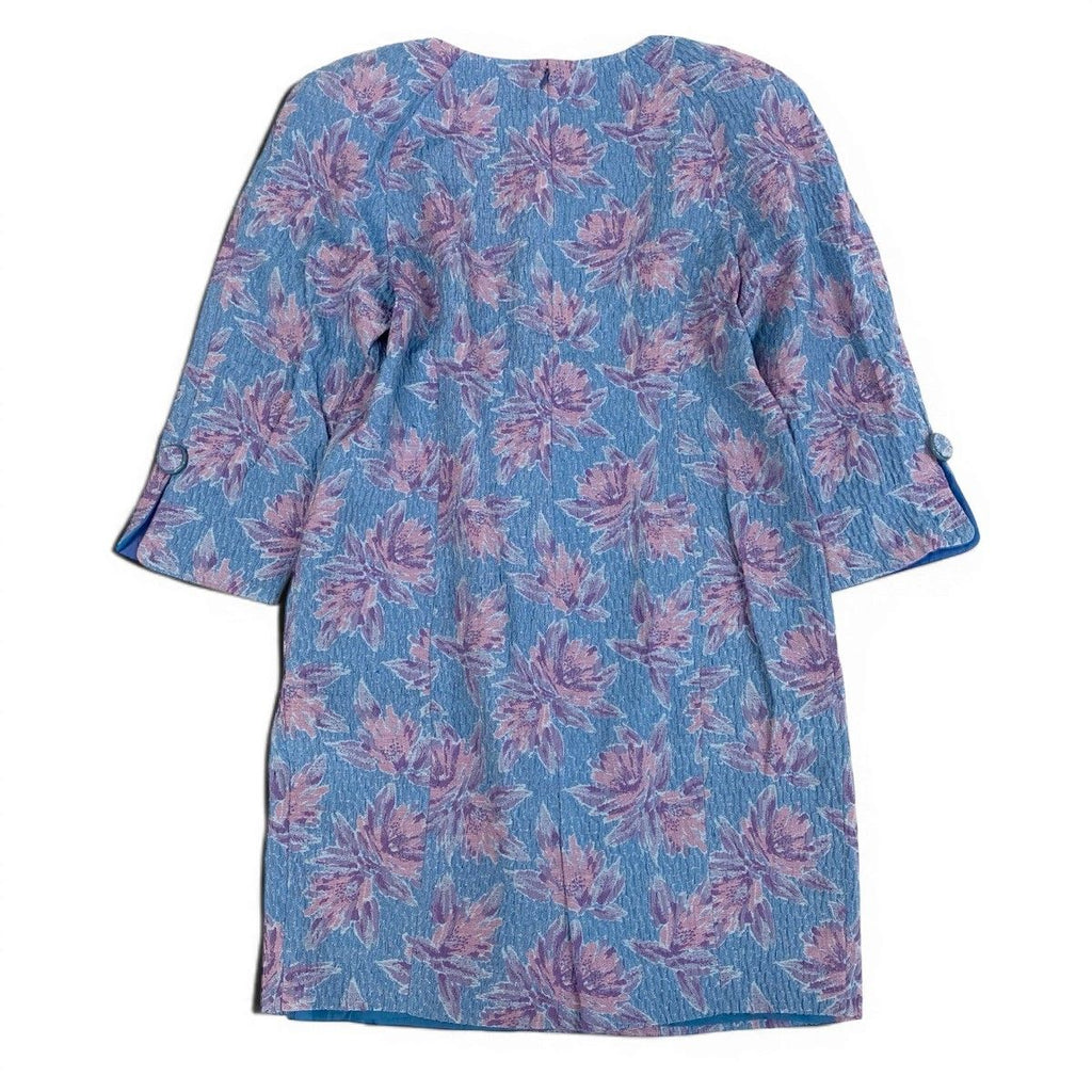 Dior Floral Dress 17 Blue Pink Purple — view 3