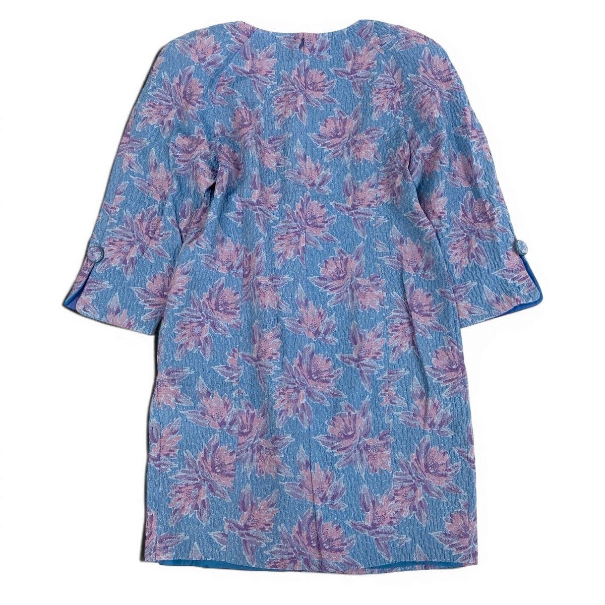 Dior Floral Dress 17 Blue Pink Purple — view 3
