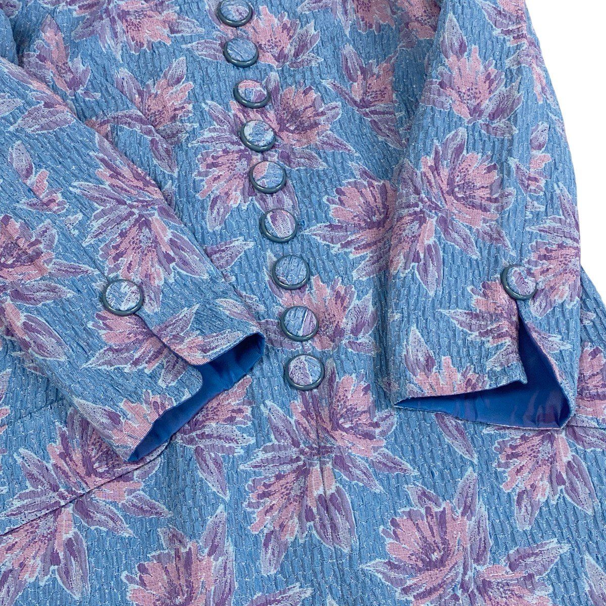 Dior Floral Dress 17 Blue Pink Purple — view 6