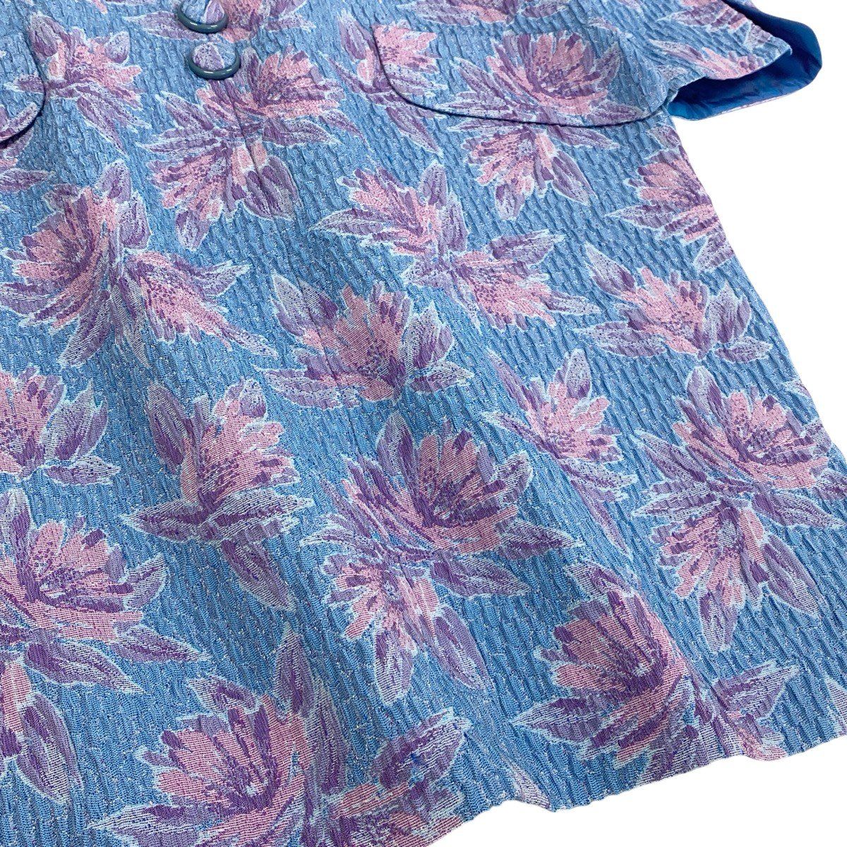 Dior Floral Dress 17 Blue Pink Purple — view 7
