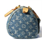 Louis Vuitton Neo Speedy Mini Boston Handbag Monogram Denim Blue — view 5