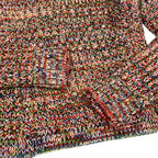 Chanel Middle Gauge Mixed Knit Sweater High Neck 34 Multicolor Wool — view 5