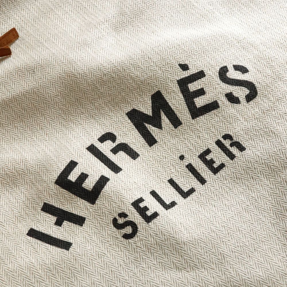 Hermes Pouch Aline de Twal Ash Canvas Ivory — view 7