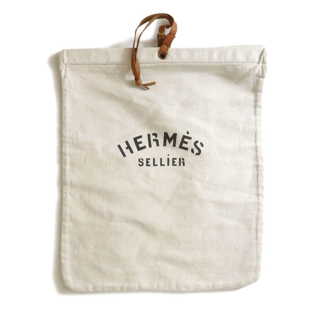 Hermes Pouch Aline de Twal Ash Canvas Ivory