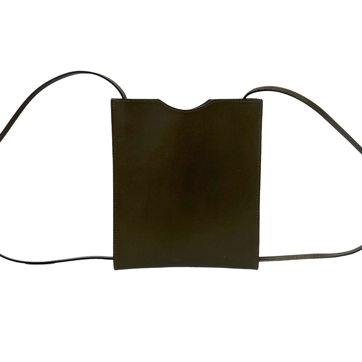 Hermes Onimaitou Box Calf Mini Shoulder Bag Pochette Crossbody Khaki — view 3