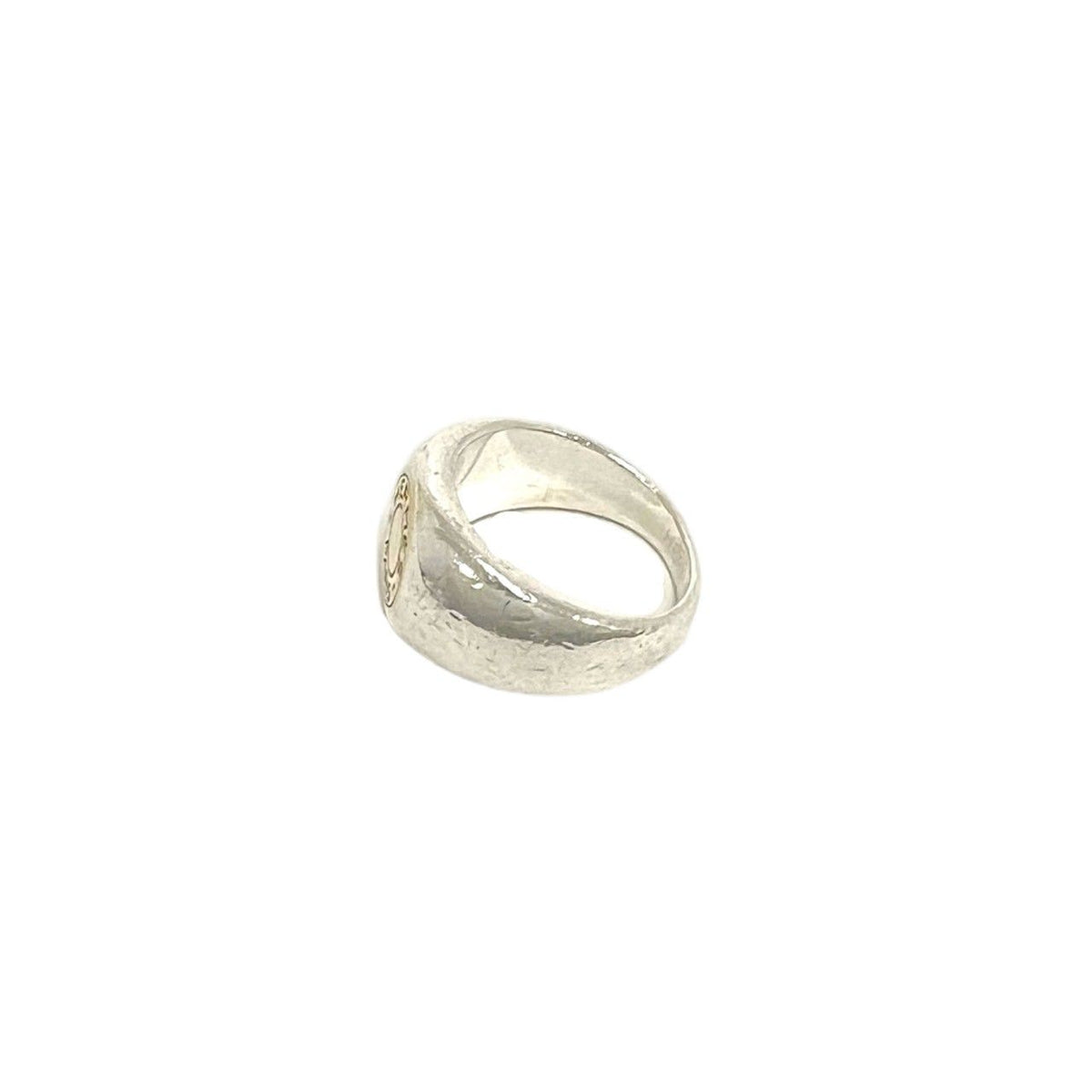 Hermes Sellier Ring 925 Sterling Silver Gold — view 4