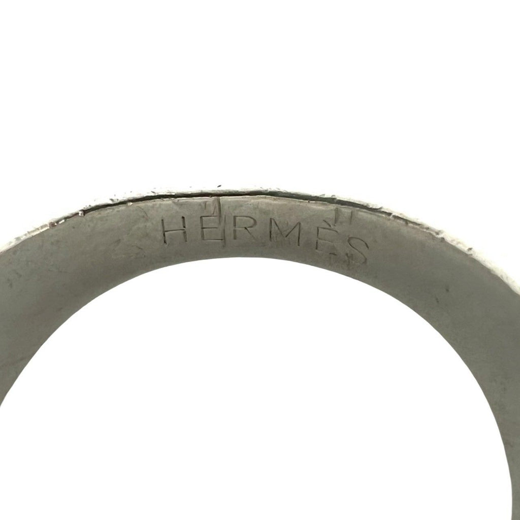 Hermes Sellier Ring 925 Sterling Silver Gold — view 3