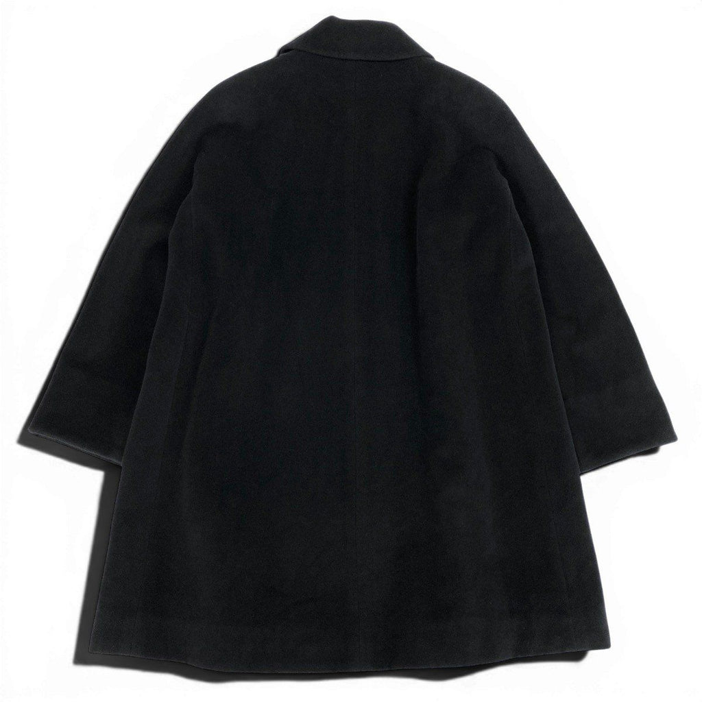 Dior Wool Soutien Collar Coat CD Logo Button Angora Blend 9 Sizes Black — view 3