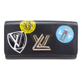 Louis Vuitton Wallet Epi Leather Portefeuille Twist Noir Black Multicolor
