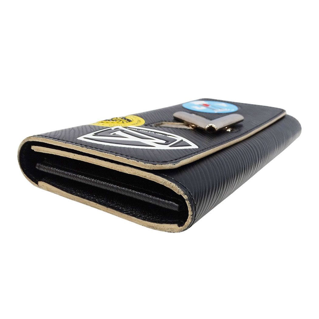 Louis Vuitton Wallet Epi Leather Portefeuille Twist Noir Black Multicolor — view 3