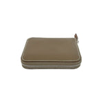 Hermes Azap Silk in Compact Veau Coin Case Card Etoupe — view 3