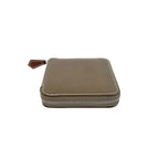 Hermes Azap Silk in Compact Veau Coin Case Card Etoupe — view 4