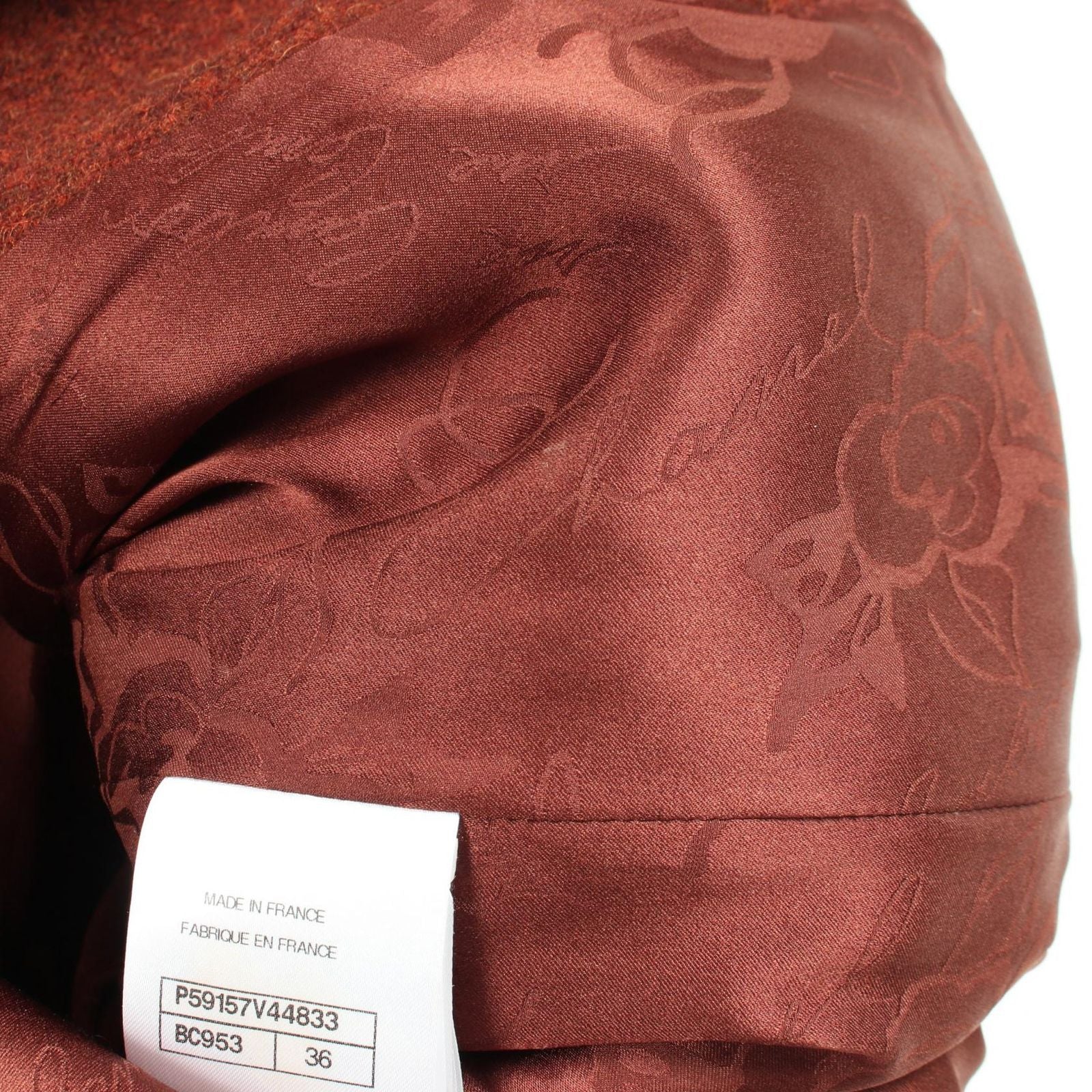 Chanel CC Logo Button Tweed Wool Jacket — view 7