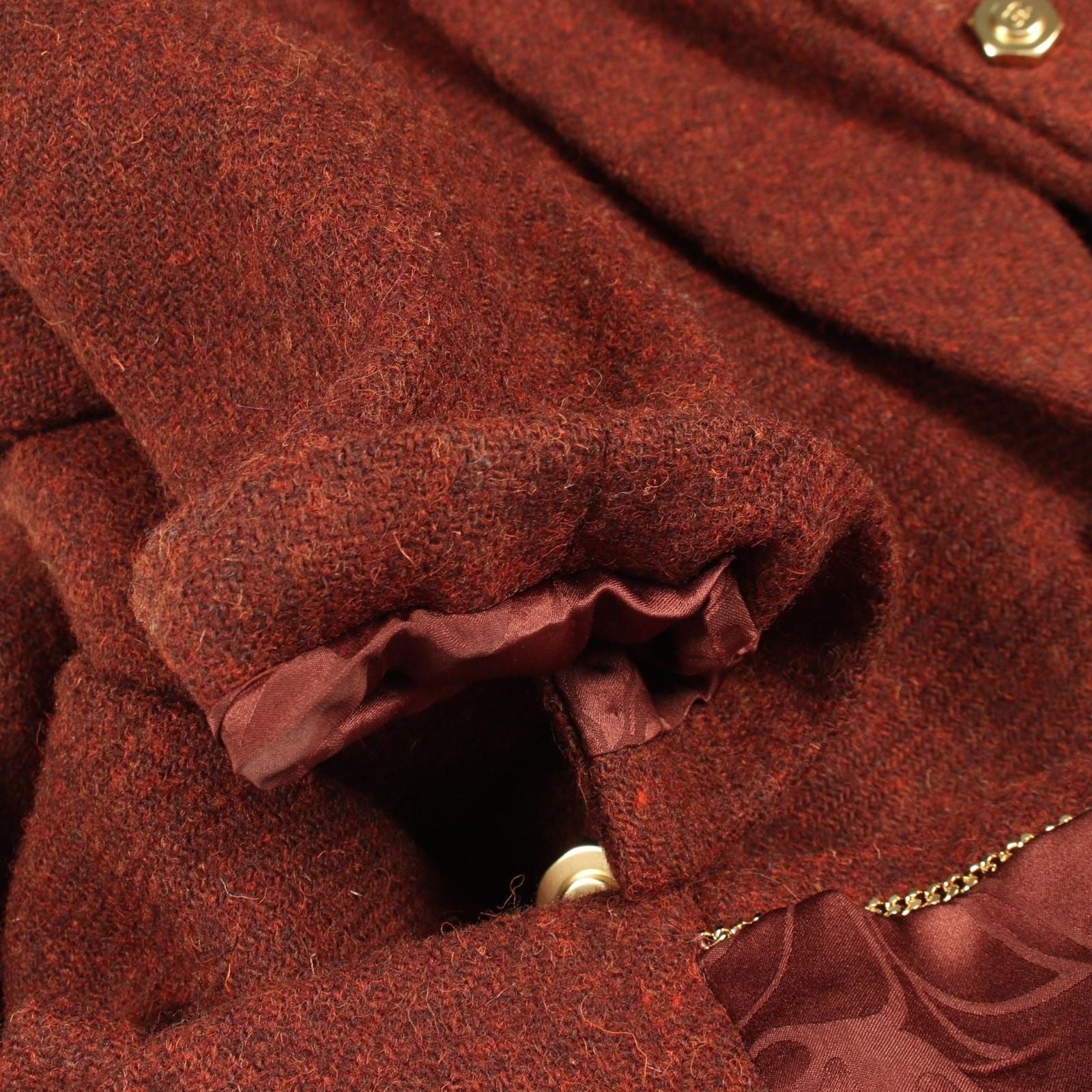 Chanel CC Logo Button Tweed Wool Jacket — view 8