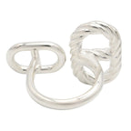 Hermes Ring Area 925 Sterling Silver — view 3