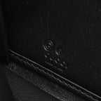 Gucci Round Wallet Micro Guccissima Black Leather — view 4