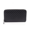 Gucci Round Wallet Micro Guccissima Black Leather