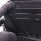 Gucci Round Wallet Micro Guccissima Black Leather — view 6