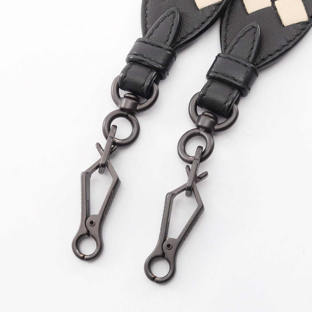 Bottega Veneta Shoulder Strap Intrecciato Checkered Black White Leather — view 2