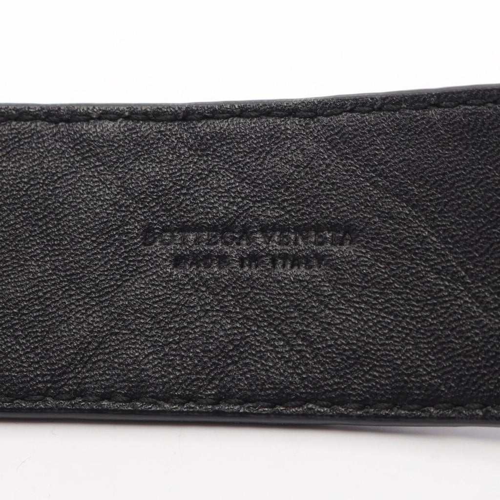 Bottega Veneta Shoulder Strap Intrecciato Checkered Black White Leather — view 3
