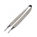 Bottega Veneta Shoulder Strap Intrecciato Checkered Black White Leather