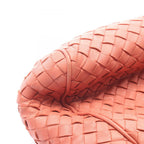 Bottega Veneta Intrecciato 2-Way Coral Orange Lambskin Boston Bag — view 8