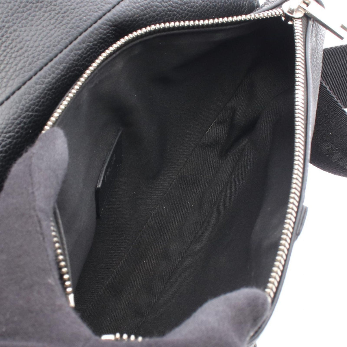 Dior Waist Bag Saddle Black Leather — view 3