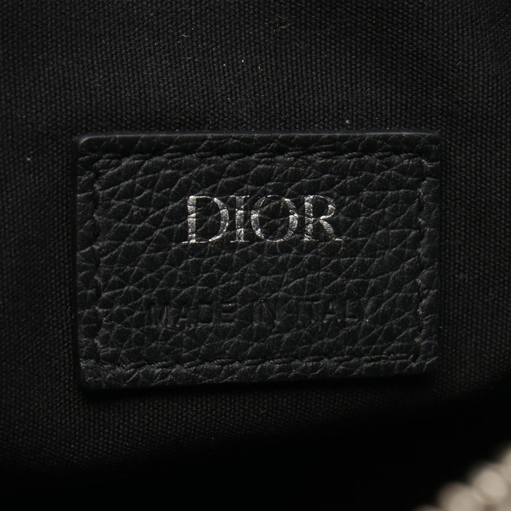 Dior Waist Bag Saddle Black Leather — view 4