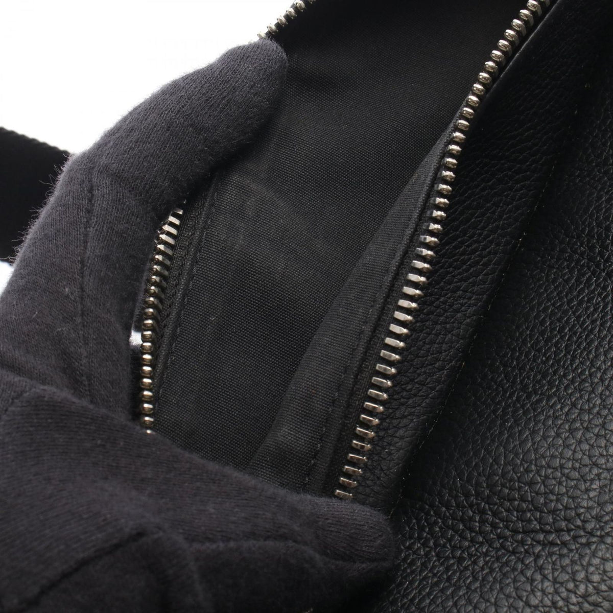 Dior Waist Bag Saddle Black Leather — view 5