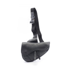 Dior Waist Bag Saddle Black Leather