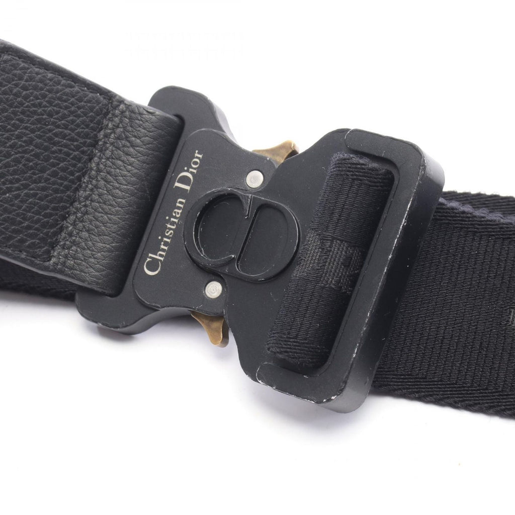 Dior Waist Bag Saddle Black Leather — view 7