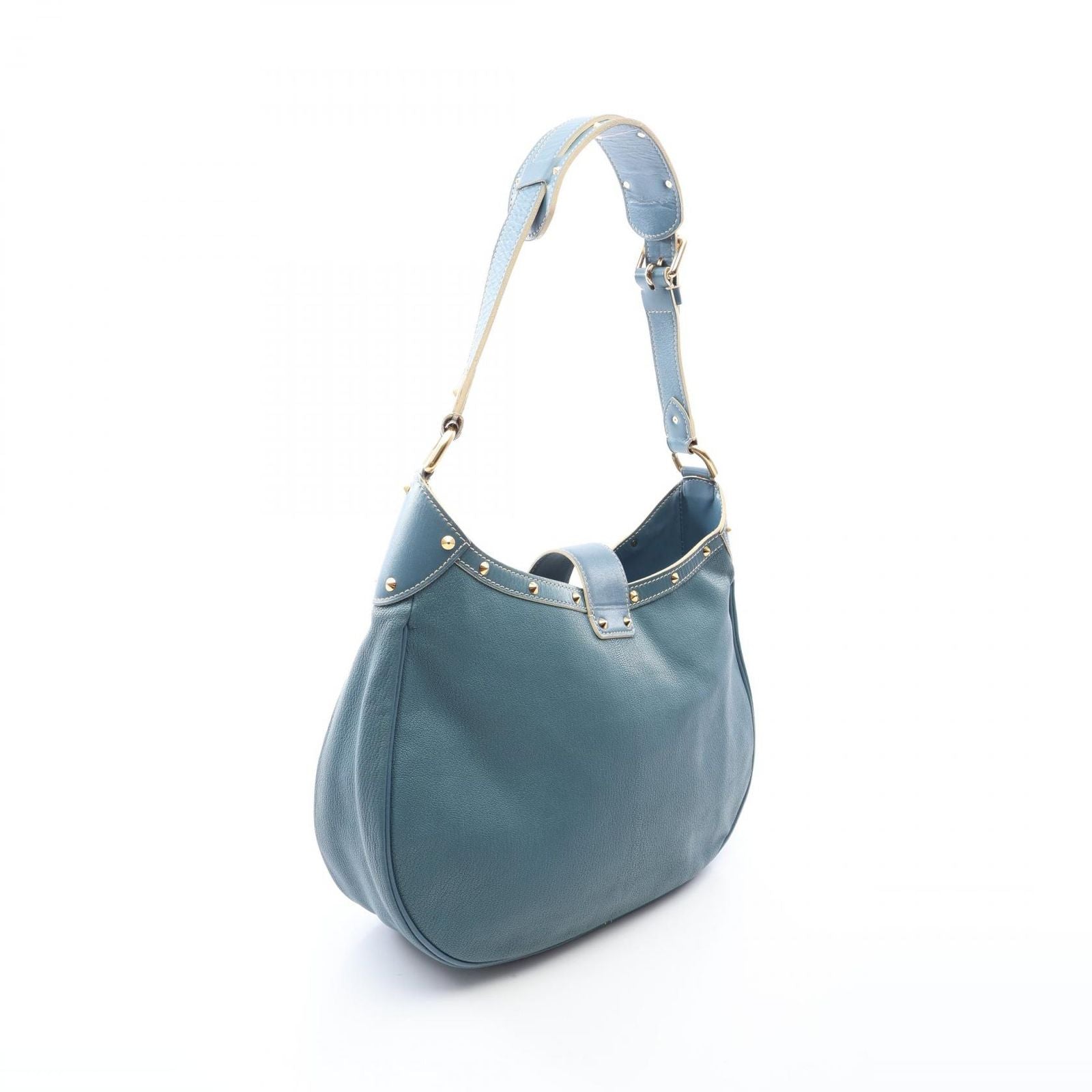 Louis Vuitton Shoulder Bag Afriolan Blue Leather — view 2